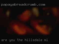 Are you the one I'm looking in Hillsdale, MI for?